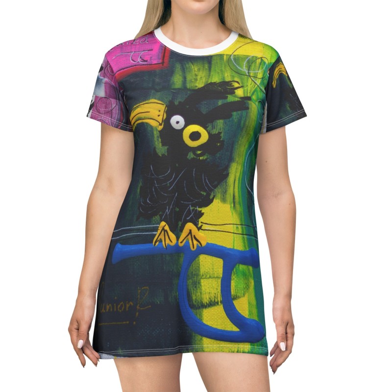 Feathered Dreams Tee Dress