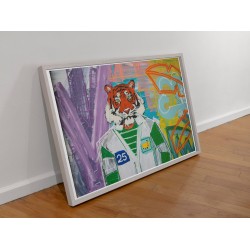 Tee Up for Trouble: Framed Tiger in the Woods Art