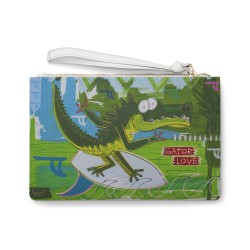 Metro Croc Clutch Bag