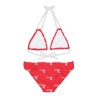 Sultry Red Strappy Bikini by Junior Rodriguez