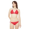 Sultry Red Strappy Bikini by Junior Rodriguez