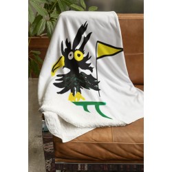 Shocking Comfort: Electrocuted Bird Plush Blanket