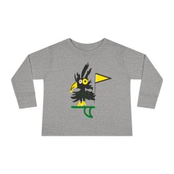 Shocked & Stylish: Electrocuted Bird Toddler Long Sleeve Tee