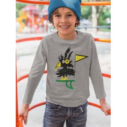 Shocked & Stylish: Electrocuted Bird Toddler Long Sleeve Tee